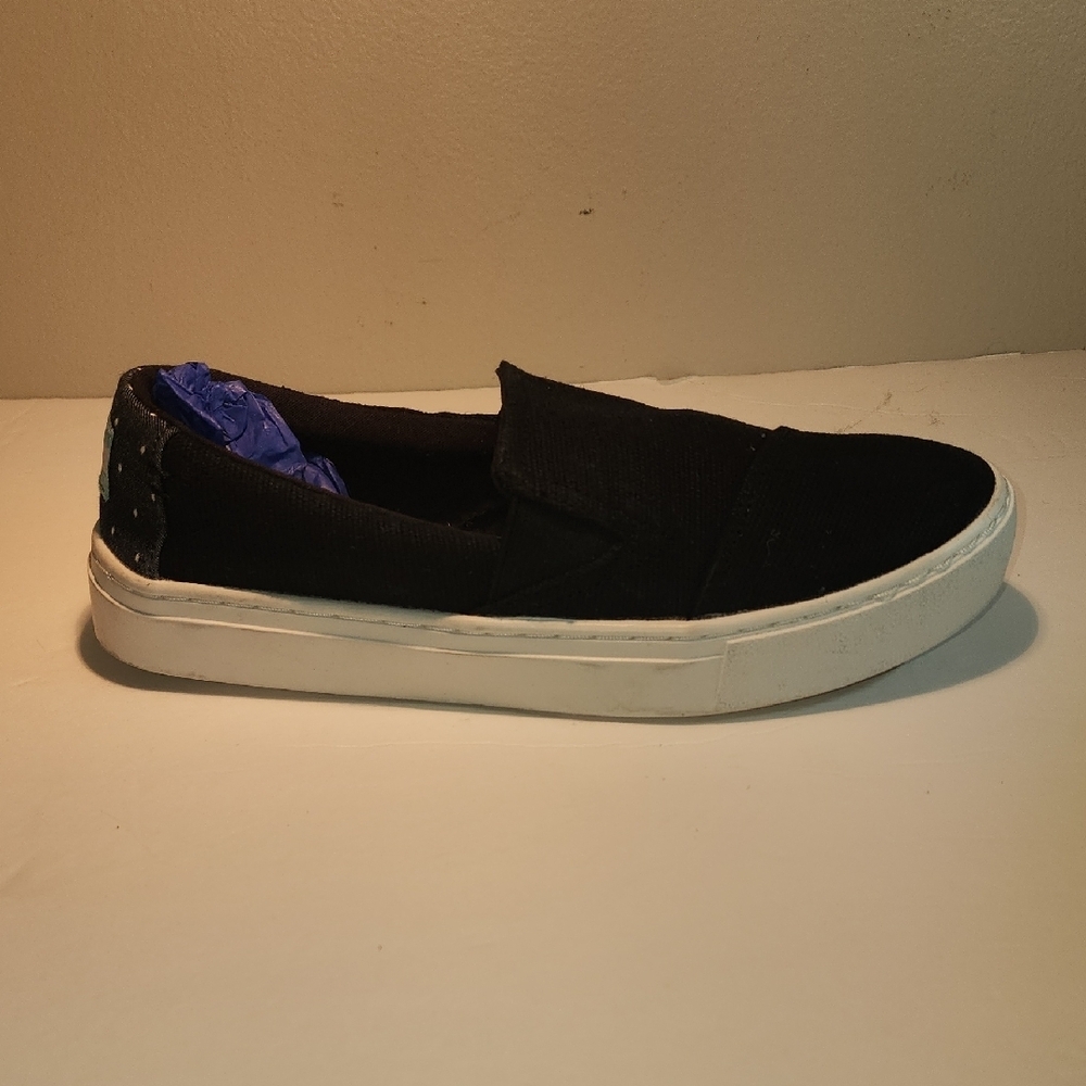 Toms Black Slip-On Sneakers